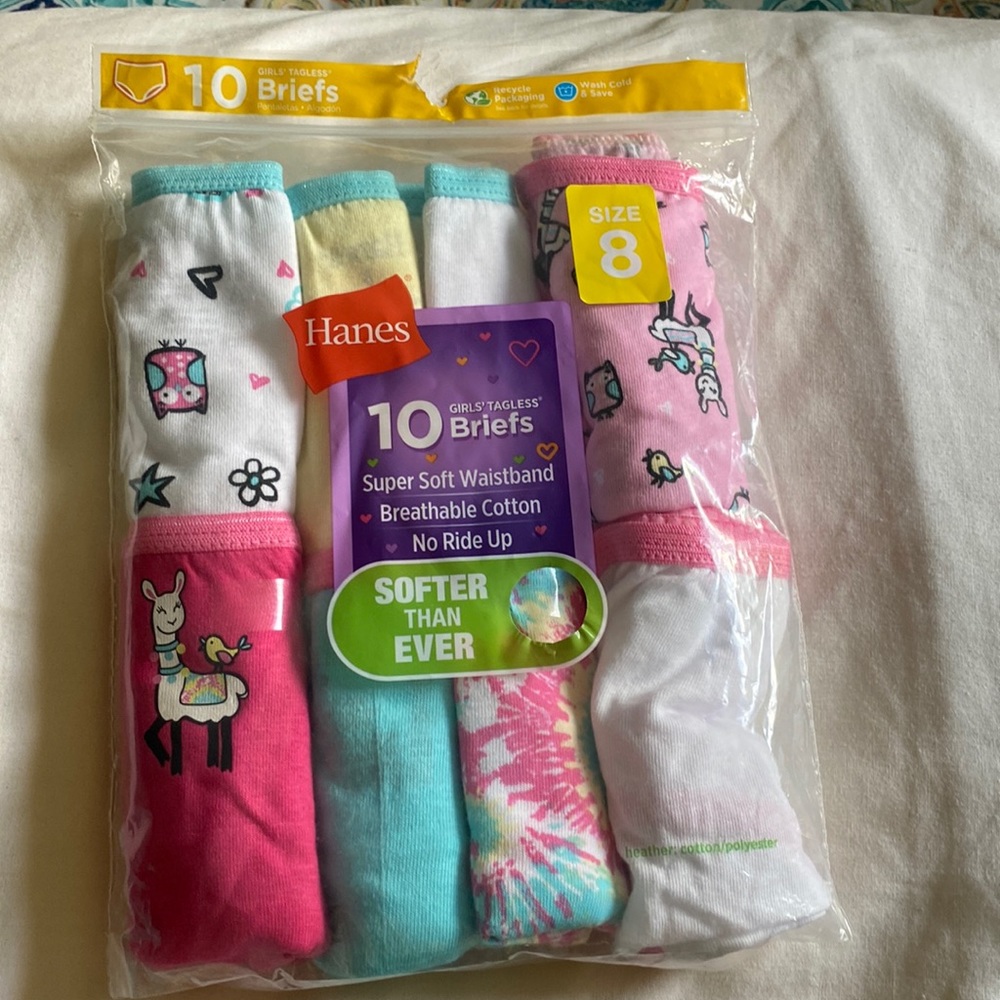 Girl tagless briefs